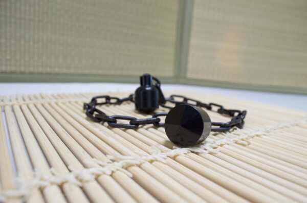 Kusari-fundo Japanese weighted chain weapon for striking and control