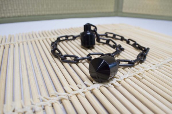 Kusari-fundo Japanese weighted chain weapon for striking and control