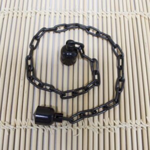 Kusari-fundo Japanese weighted chain weapon for striking and control