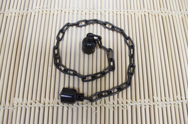 Kusari-fundo Japanese weighted chain weapon for striking and control